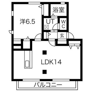 パークサイドウエノ C棟【1階】の間取り