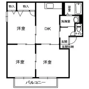 バリュージュ宮【1階】の間取り