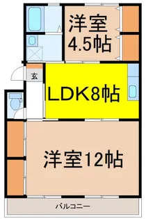 グラントリス【103号室】の間取り