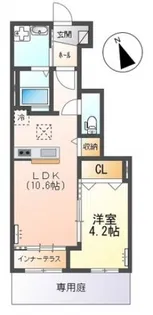 シトロソレイル【1階】の間取り