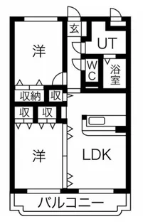 ユーミーしらさぎ A【1階】の間取り