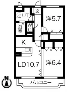 グリーンステージⅡ【1階】の間取り