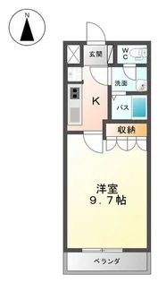 Cotton Classic【106号室】の間取り