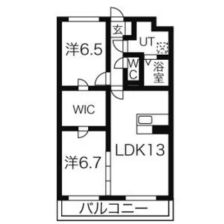 ミウ・プリマヴェーラ【1階】の間取り