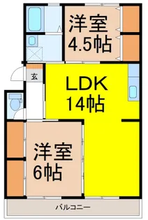 グラントゥール【4階】の間取り