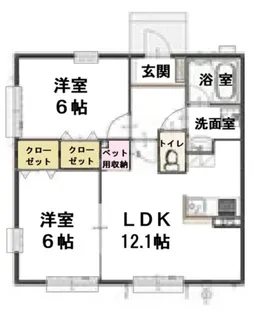 フォルテューナ【1階】の間取り