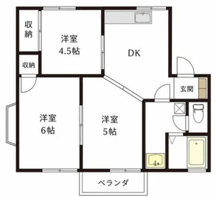 メゾンやしお【2階】の間取り