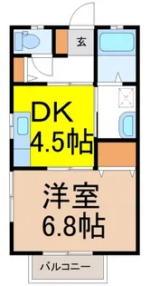 コーポ菊地 B【2階】の間取り