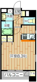 アーバネックス高槻芥川【9階】の間取り