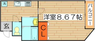 ラ・フォンテ摂津富田【5階】の間取り