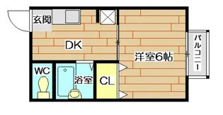 ルリアン高槻【2階】の間取り
