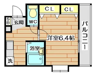 川瀬マンション【2階】の間取り