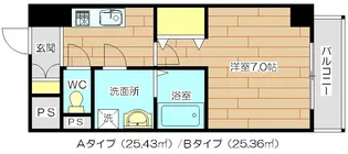 1Kの間取り画像