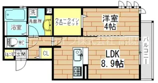 セリューアグレアブル【2階】の間取り