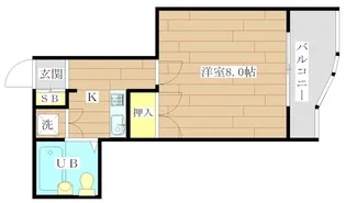 ドムス西高槻【3階】の間取り