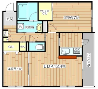Shamaison Forena(シャーメゾンフォレナ)【2階】の間取り