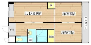 レジデントヒラノ【3階】の間取り