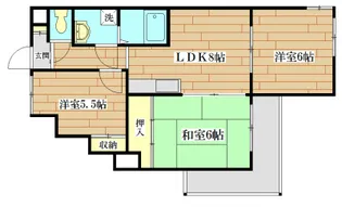 ベルハウス高槻【1階】の間取り