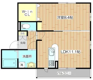 Citrine(シトリン)【2階】の間取り
