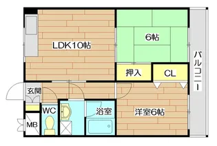 メゾン飛鳥【5階】の間取り