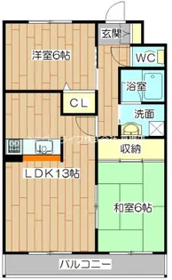 ガーデンパレス高槻【3階】の間取り