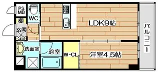 ベラ・ヴィッタ古曽部【3階】の間取り