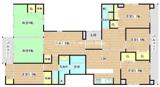 グランベール【7階】の間取り