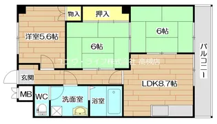 ウエストハイツP1【4階】の間取り