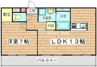 アンプルールフェールハンナハンナ【2階】の間取り