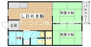 宮之川原サンハイツ【2階】の間取り