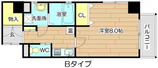 コクリコ富田【4階】の間取り