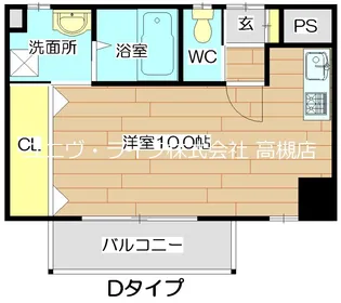 コクリコ富田【2階】の間取り