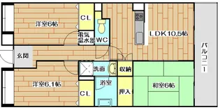 グリーンクローバー【2階】の間取り
