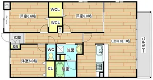 槻(ケヤキ)【4階】の間取り