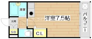 高槻クリスタルビル【4階】の間取り