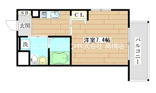 セレニテ高槻【4階】の間取り