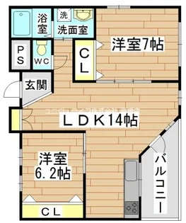 ウォールデンヒルズ【1階】の間取り