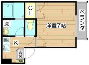 メゾネット21【2階】の間取り