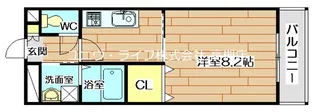 アンプルールフェールビエント高槻【2階】の間取り