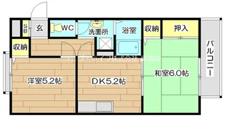 サンライフ川添【2階】の間取り
