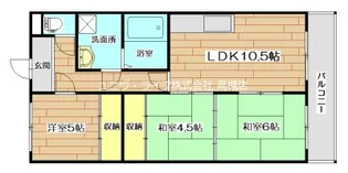 サンヴェール高槻【3階】の間取り