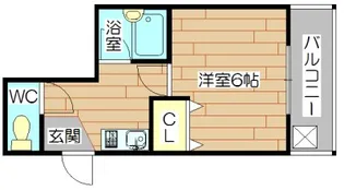 エヴァーグリーン・タナカ【4階】の間取り