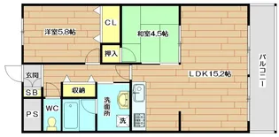 クレストコート【1階】の間取り