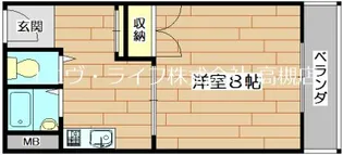 光栄ハイツ大畑【2階】の間取り
