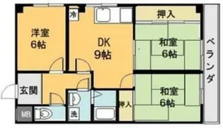 サンヴェール高槻【4階】の間取り
