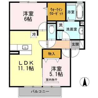 ハピネス【2階】の間取り