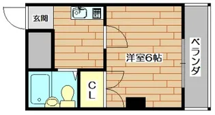 川西エンビィハイツ【6階】の間取り