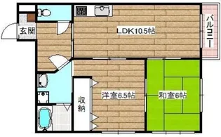 メゾンクレール【1階】の間取り
