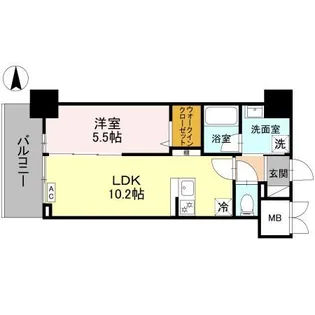 ストーリア茨木【10階】の間取り