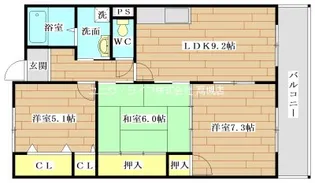 ラフォーレ南平台【4階】の間取り